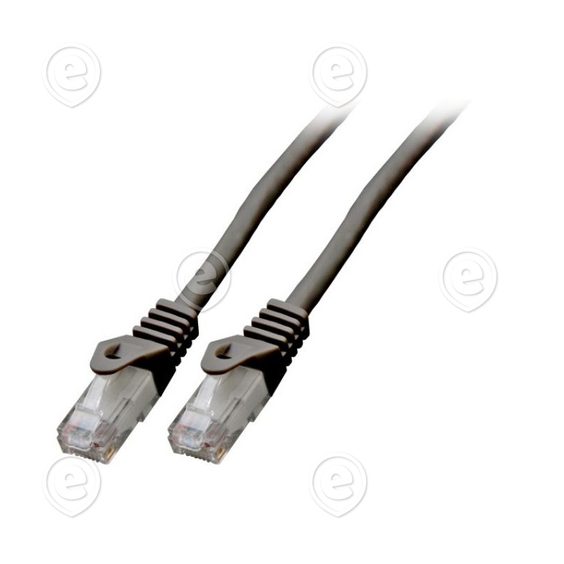 Vahekaabel CAT6 UTP, LSZH, 0,25m (must) / murdumiskaitsega                                                                                                                          