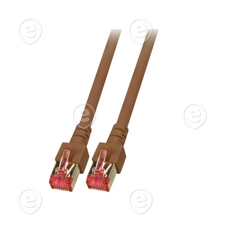 Vahekaabel CAT6 S/FTP 3,0m (Pruun)                                                                                                                                                 