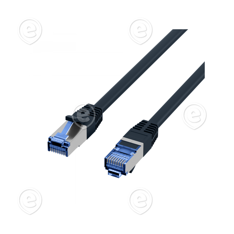 Vahekaabel CAT6A S/FTP 10G 0,25m (must) Superflex                                                                                                                                 