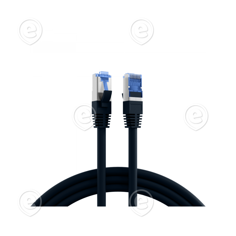 Vahekaabel CAT6A S/FTP 10G 7,5m (must) Superflex                                                                                                                                    