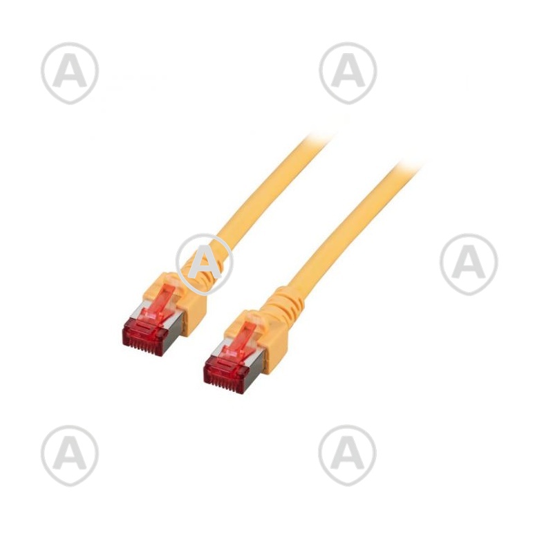 Vahekaabel CAT6 S/FTP 0,5M (Kollane)                                                                                                                                                