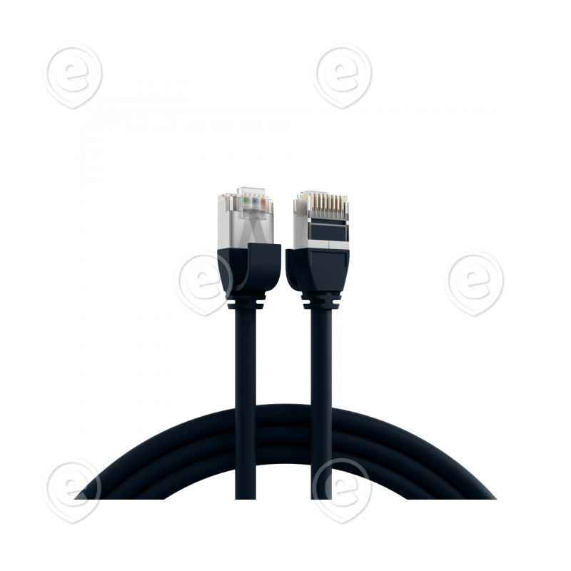 Vahekaabel CAT6A FTP 3,0m must (ultrapehme TPE 4,0mm)