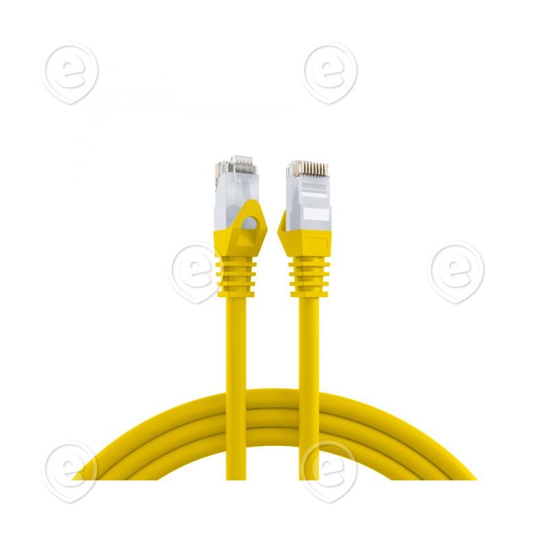 Vahekaabel CAT6 UTP, LSZH, 10,0m (kollane) / murdumiskaitsega                                                                                                                        