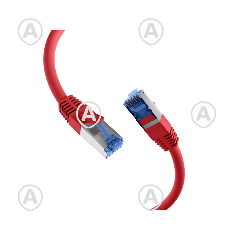 Vahekaabel CAT6A S/FTP 10G 15,0m (punane) Superflex                                                                                                                                   