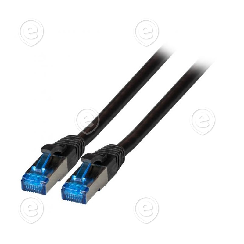 Vahekaabel CAT6A S/FTP 10G 0,5m (must) Superflex                                                                                                                                    