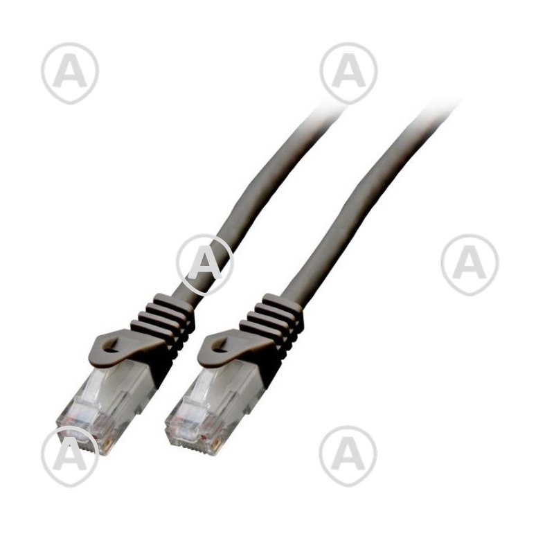 Vahekaabel CAT6 UTP, LSZH, 1,5m (must) / murdumiskaitsega                                                                                                                           