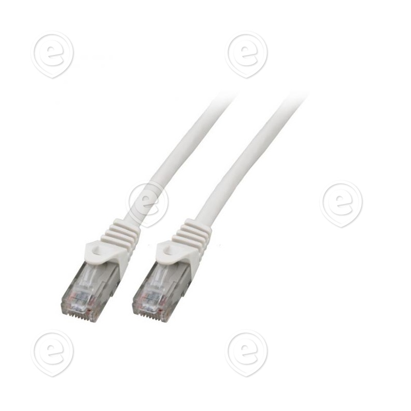Vahekaabel CAT6 UTP, LSZH, 5,0m (valge) / murdumiskaitsega                                                                                                                          