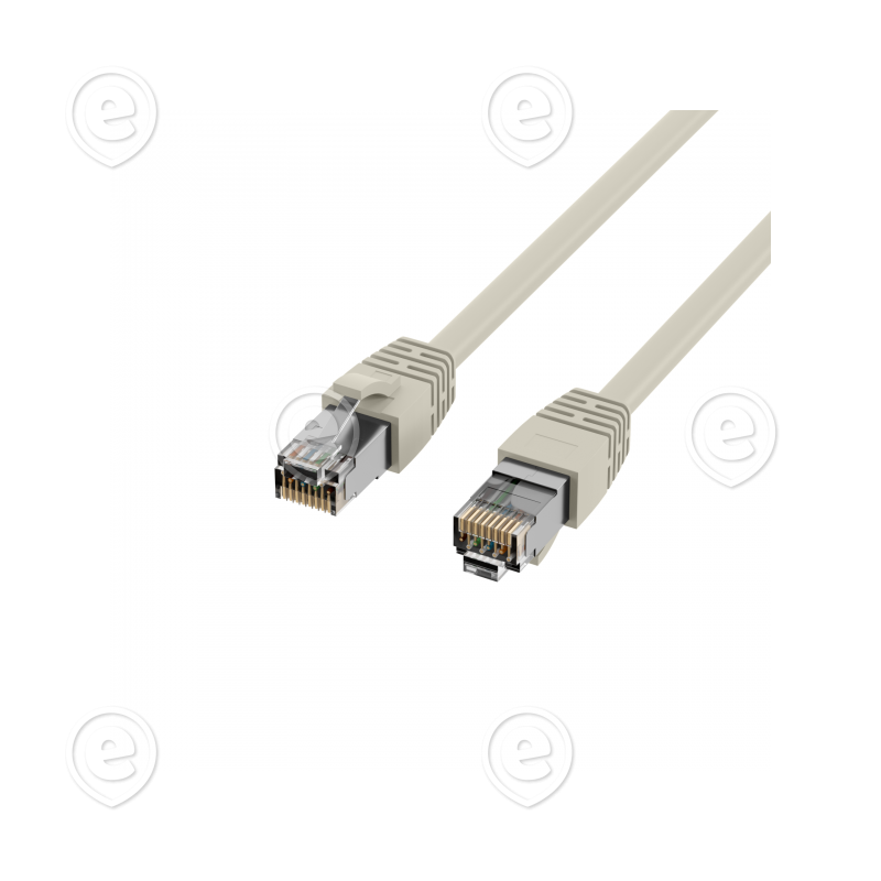 Vahekaabel CAT8.1 S/FTP, 0,5m, LSZH, hall, AWG24/7 , max 40Gbit