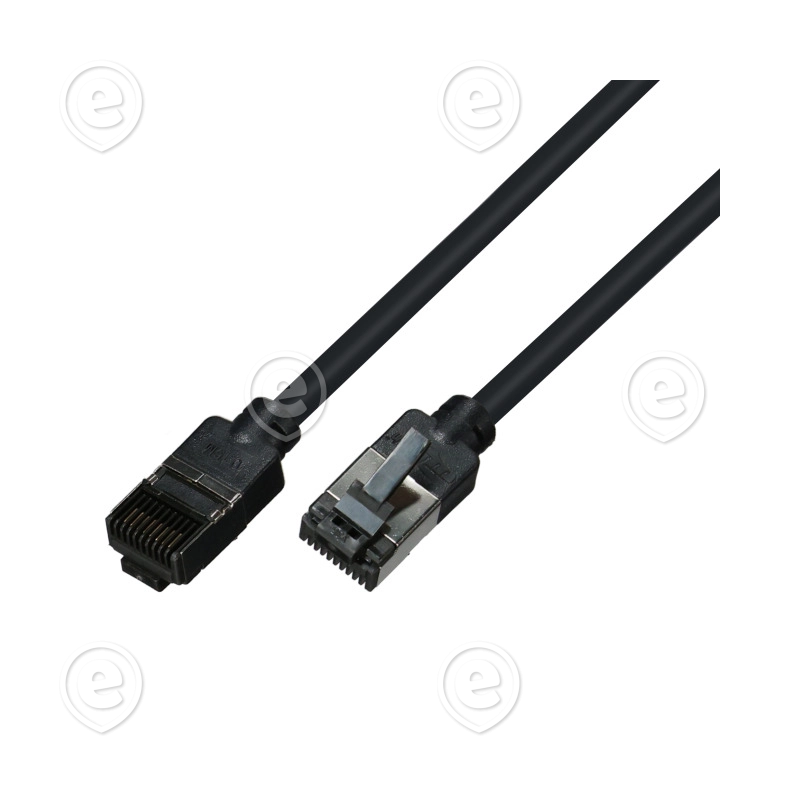 Vahekaabel CAT6A U/FTP 10m must (ultrapehme 5,0mm)