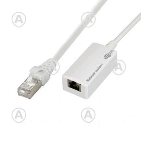 RJ45 võrguisolaator meditsiiniseadmetele, pistik–pesa, vastab standardile EN 60601-1, pikkus 0,20 m