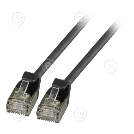 Vahekaabel CAT6A UTP 5,0m must (ultrapehme TPE 3,6mm)