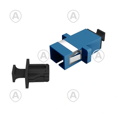 Adapter SC Simplex SM, plastik, keraamiline hülss, värvus sinine                                                                             