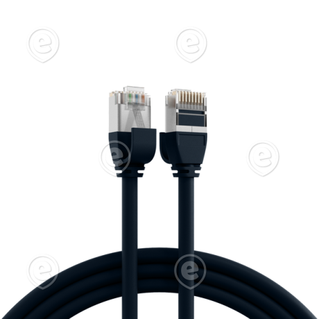 Vahekaabel CAT6A FTP 1,5m must (ultrapehme TPE 4,0mm)