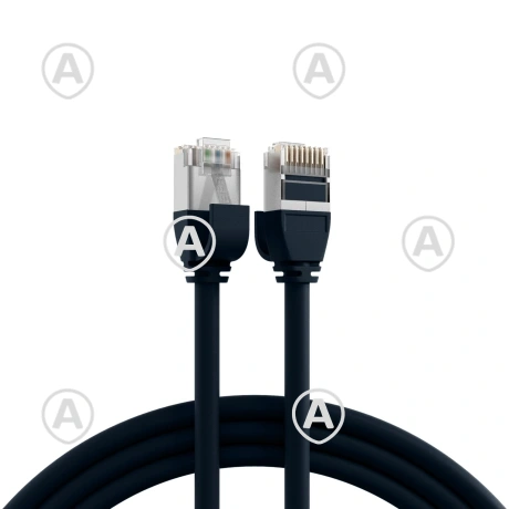 Vahekaabel CAT6A FTP 1,5m must (ultrapehme TPE 4,0mm)