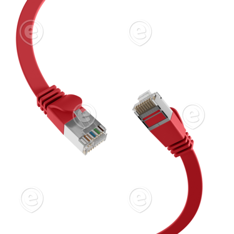 Vahekaabel CAT6A U/FTP 10G 2,0m (punane) lapik                                                                                                                                    