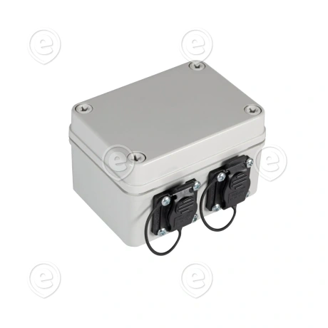 IP 67 jaotuskarp 2xRJ45 CAT6A, 2xM16 läbiviigud