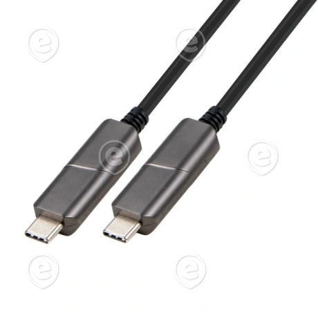 USB-C 3.1 AOC hübriidkaabel 10m,must 
