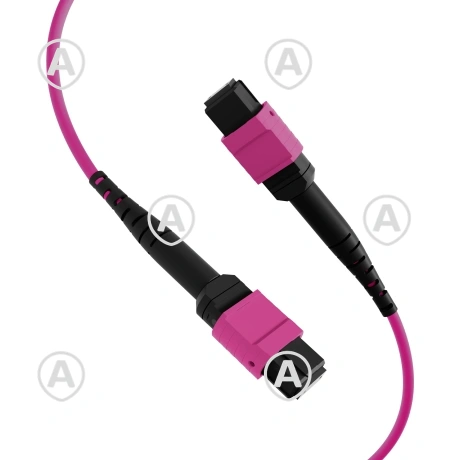 Optikakaabel MTP®-F/MTP®-F 12-kiudu OM4, LSZH violetne, Kood A, 15,0m