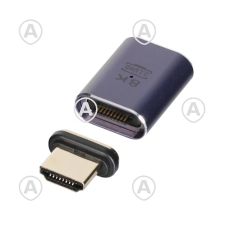 HDMI Magnetadapter otse 48Gbps 8K60Hz hall