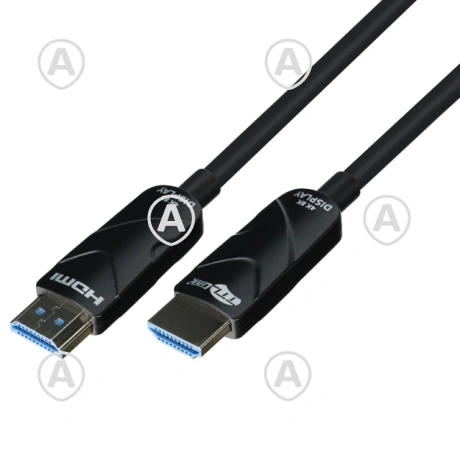 HDMI 2.1  AOC optiline kaabel 8K60Hz 48 Gbit/s 30m, must, slim