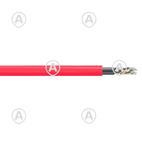 Kiuline ultrapehme kaabel CAT6A S/FTP, värvus punane, 50m/rull