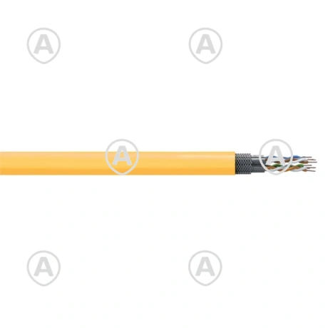 Kiuline ultrapehme kaabel CAT6A S/FTP, värvus kollane, 50m/rull
