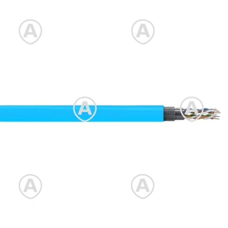 Kiuline ultrapehme kaabel CAT6A S/FTP, värvus sinine, 100m/rull