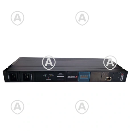 Automaatne ülekandelüliti (ATS), monitooritav,  1U,  9xSchuko pesad, must                                                                                                                                                                               