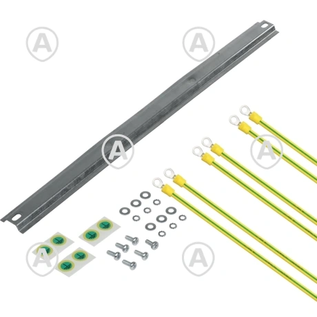 Maanduskomplekt kappidele, sisaldab 35 × 6,5 mm DIN-profiili 19" paigalduseks