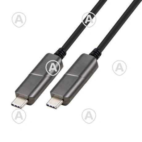 USB3.1 AOC Hübriid Videokaabel USB-C M.-M. 8K60Hz must 15.0m