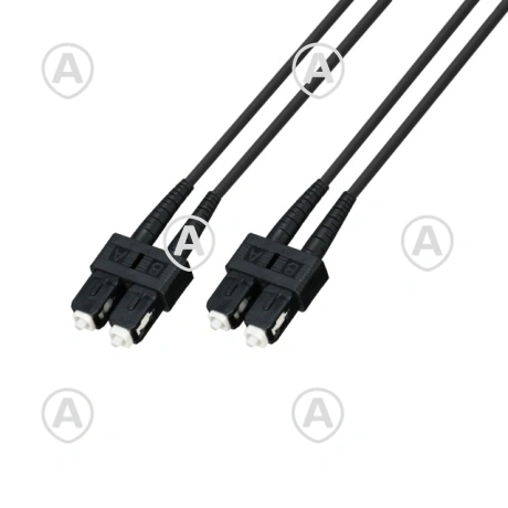 Jätkukaabel Blackseria MM SC/SC duplex 2x50/125 OM4 2m                                                                                                                                        