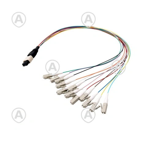Pintsel kaabel MPO Plus®-Male/LC 12xkiudu SM OS2 0,4m