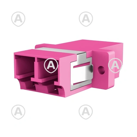Adapter LC Duplex MM OM4 plastik, keraamiline hülss, värvus violetne                                                                                                                