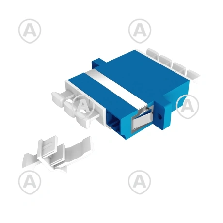 Adapter LC Quad SM ,plastik, keraamiline hülss, värvus sinine                                                                                               