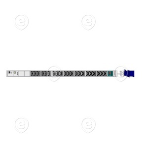 Toitesiin 21xC13 ampermeetriga, IP func, 3m -IEC60309 pistik, pikkus 861mm ,                                                                                                                         