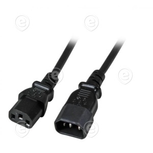 Extension Power Cable C13-C14 1,5m Black            