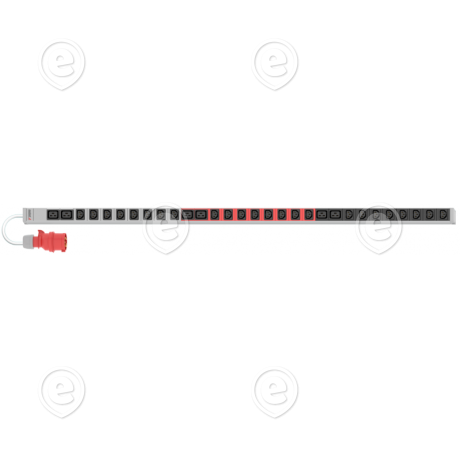 Toitesiin 3x16A (max 11040W), 24xC13+6xC19, pikkus 1377mm, kaabel H05VVF.5G2,5mm² 2m                                                                                                