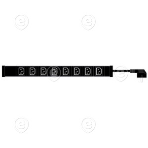 PDU 8xC13, cord 2m         