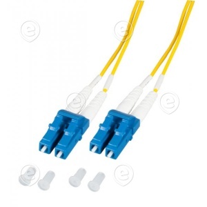 Duplex Jumper LC-LC 9/125µ, OS2, LSZH, yellow, 1.2mm, 2m