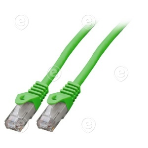 Patchcord Cat.6 UTP LSZH patch cable 0,25m green        