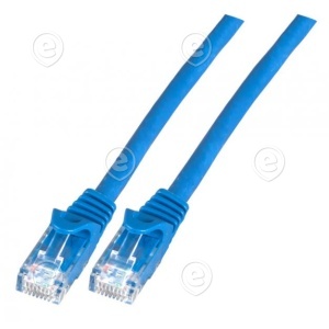 Patchcord Cat.6 UTP LSZH patch cable 0,25m blue    