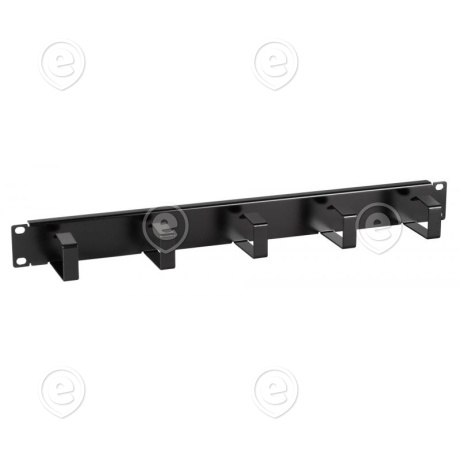 Kaablijuhtpaneel 19" 5-aasaga, RAL9005 (must)                                                                                                                                       