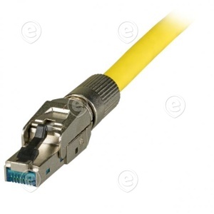 Field installable connector, RJ45 Cat.8 Class 1 AWG22 - 27, zinc alloy