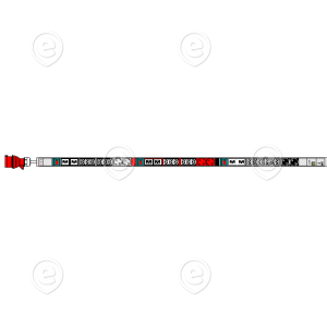 Toitesiin 3x16A (max 11040W), 18xC13, 6xC19, 6xSchuko, pikkus 1420mm, kaabel H05VVF.5G2,5mm² 1,5m  AMP+IP                                                                                                    