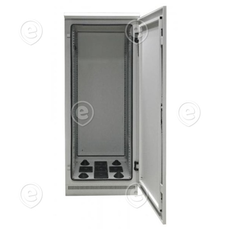 19" Network Cabinet 24U 600x600, IP55, RAL7035