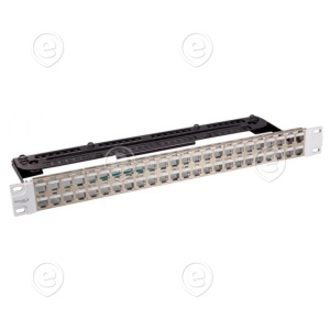 INFRALAN® Distribution Panel 19“ 48-Port, 1U, for Slimline Module, Metal