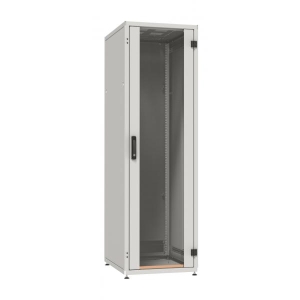 Network Cabinet PRO 18U, 600x800 mm, RAL7035 Front Door Glass 1-P., Rear Door Steel 1-P. 2 x L.