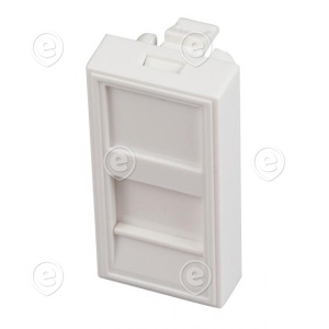 Central plate 22.5x45mm for 1 keystone, outlet direct