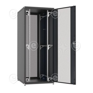 19" Server Cabinet PRO 24U, 600x1000 mm, F+R 1-Part, RAL9005                                         