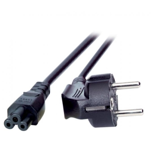 Power Cable CEE7/7 90° - C5 180°, Black, 1.8 m, 3 x 0.75 mm²